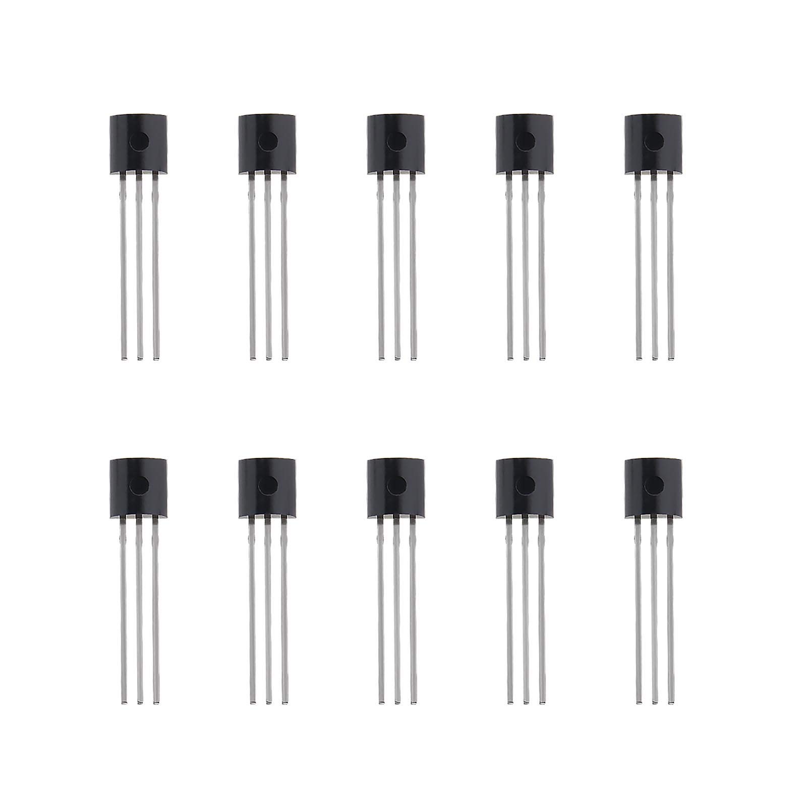 Create idea DS18B20 TO-92 Digital Thermometer Sensors IC 1-wire Interface for Thermostatic Controls Industrial Systems Thermometers 10 Pcs