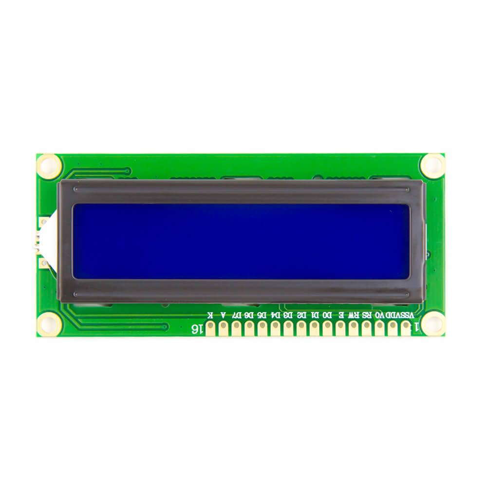 BLUE LCD 1602 2×16 Character Matrix, Back Light, optional I2C Interface