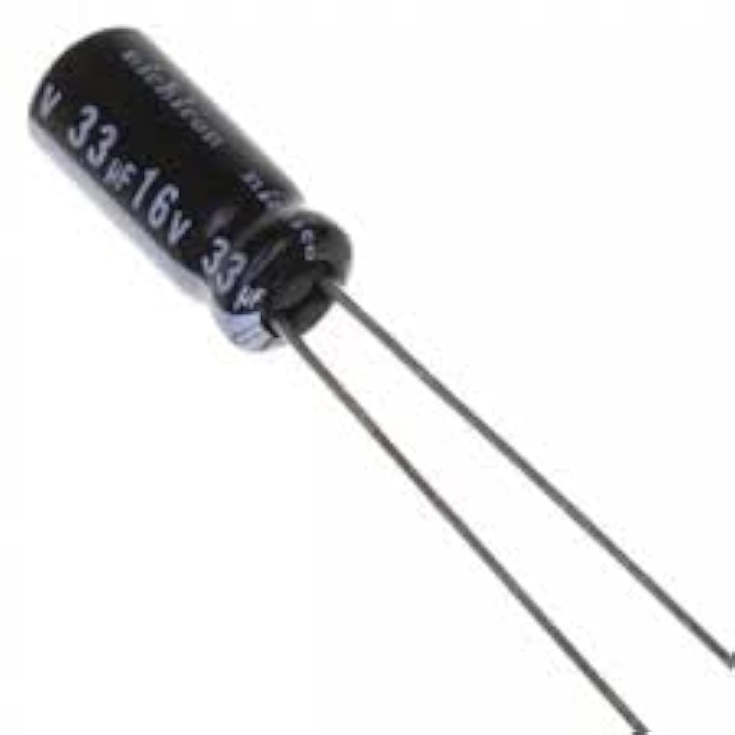 Generic 10pcs 33uF 16V Ceramic Round Through-Hole Mount Capacitor