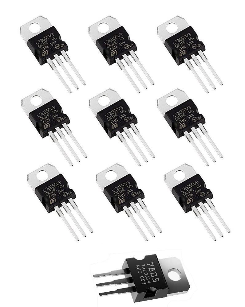 Arduino 10pcs 7805 Regulator IC7805 Components Electronic for idea or a project DIY