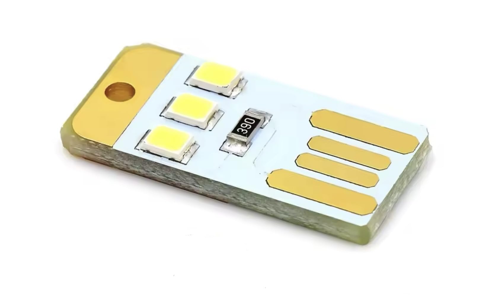 FEESHAA- Mini Ultra-thin Mobile USB- Portable Energy Saving Flashlight LED Keychain white light (1)