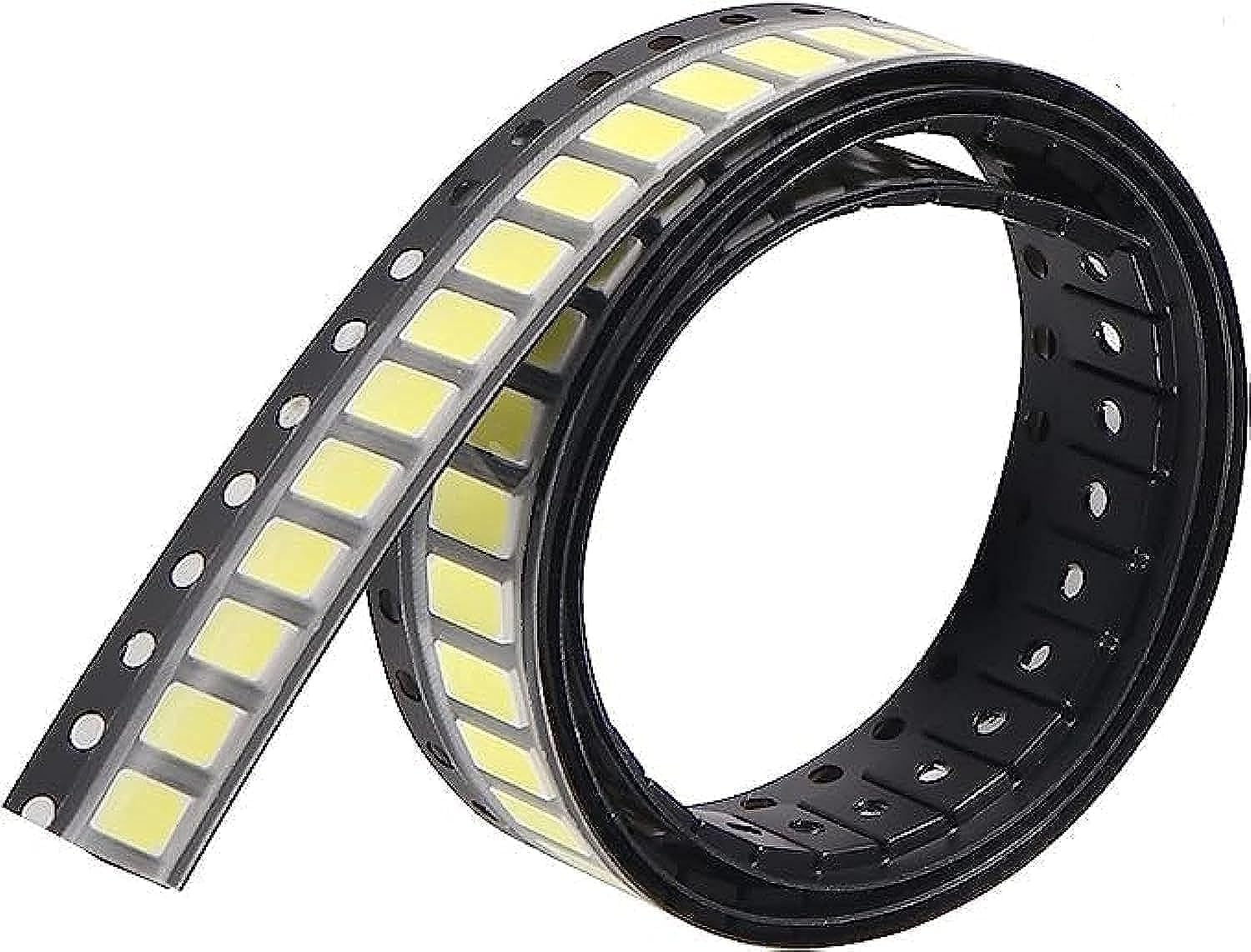 50PCs SMD LED Diode Lights Chip White 6000K Super Bright Lighting Bulb Lamps Electronics Components Light Emitting Diodes (Warm, 5730)